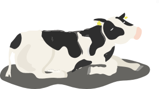 乳牛のイラスト