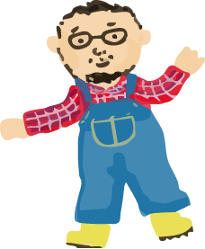 酪農家のイラスト